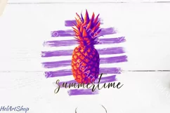 Summertime Png, Pineapple png, Summer png Product Image 1