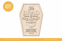 Dead &amp; Breakfast Inn Halloween Sign Laser File for Laser Cut Product Image 2