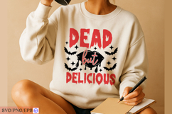 Dead But Delicious Sassy Funny Halloween Quote SVG PNG Product Image 4