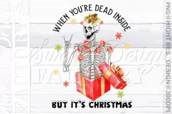 When You're Dead Inside But It's Christmas PNG Product Image 3