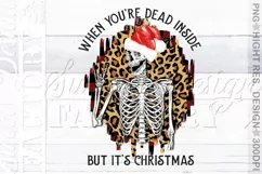 When You're Dead Inside PNG, Christmas PNG Product Image 3