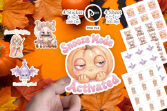 Dead Tired Pastel Ghost Quote Sticker Product Image 1