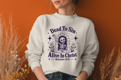 Dead To Sin Alive In Christ SVG, Christian Skeleton PNG Product Image 2