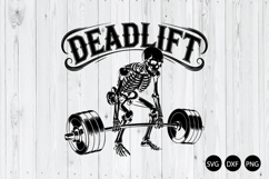 Skeleton Deadlift Gym SVG, Skeleton Gym SVG, Skeleton SVG Product Image 1