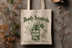 Deadly Botanicals SVG, Poison Garden PNG, Vintage Apothecary Product Image 2