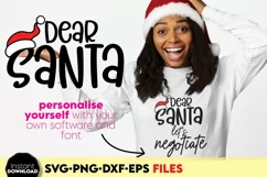 Custom Dear Santa Christmas Svg Shirts design Product Image 2