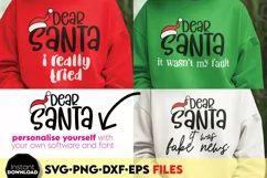 Custom Dear Santa Christmas Svg Shirts design Product Image 1