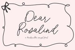 Dear Rosalind Script Product Image 1