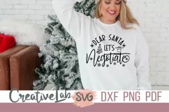 Dear Santa SVG, Funny Christmas SVG, DXF, PNG Files Product Image 2