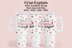 Dear Santa  40oz quencher tumbler sublimation full wrap high resolution transparant background