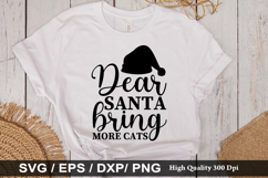 Christmas Cat SVG Design - Christmas T-shirt Design Product Image 4