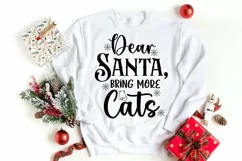Dear Santa Bring More Cats I Christmas Cats SVG I Cat Ornaments SVG