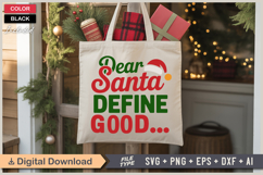 Dear Santa Define Good SVG | Christmas SVG | Holiday SVG Product Image 5
