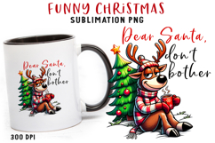 Funny Christmas Quote Clipart Sublimation PNG Product Image 1