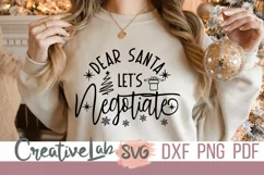 Dear Santa SVG, Funny Christmas SVG, DXF, PNG Files Product Image 1