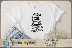 Dear Santa I can explain SVG, Christmas funny shirt SVG Product Image 2