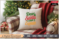 Dear Santa I Can Explain SVG | Christmas SVG | Holiday SVG Product Image 4