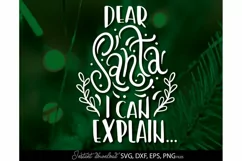 Download this Dear Santa I can explain SVG file for a good price. These Funny Christmas Shirt design are compatible with Cricut and Silhouette Cutting Machines.