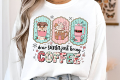 Dear Santa Just Bring Coffee PNG Product Image 2
