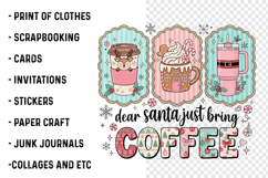 Dear Santa Just Bring Coffee PNG Product Image 3