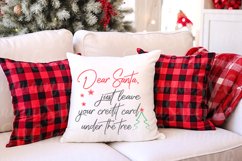 Dear Santa Just Leave Your Credit Card Under The Tree Svg Product Image 2