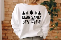 Dear Santa Let's Negotiate SVG ,Christmas SVG Design Product Image 2