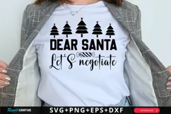 Dear Santa Let's Negotiate SVG ,Christmas SVG Design Product Image 1