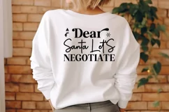 Dear Santa Let's Negotiate SVG ,Christmas SVG Design Product Image 2