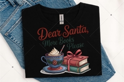 Dear Santa More Books Please Png, All Booked for Christmas Product Image 4