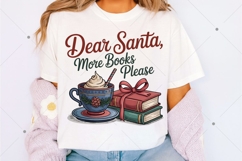 Dear Santa More Books Please Png, All Booked for Christmas Product Image 2