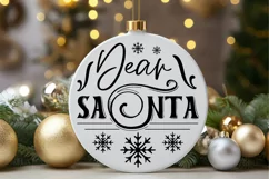 Dear Santa SVG , Merry Christmas SVG , Holiday SVG Product Image 2