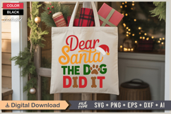 Dear Santa The Dog Did It SVG | Christmas SVG | Holiday SVG Product Image 5