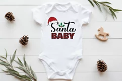 Baby Santa SVG. Christmas shirt design for kids Product Image 2