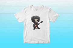 Cute Halloween Skeleton Clipart Guitar Death Metal 10 PNGs Product Image 6