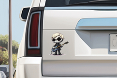 Cute Halloween Skeleton Clipart Guitar Death Metal 10 PNGs Product Image 7