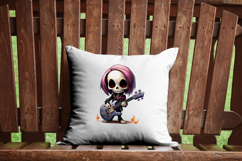 Cute Halloween Skeleton Clipart Guitar Death Metal 10 PNGs Product Image 9
