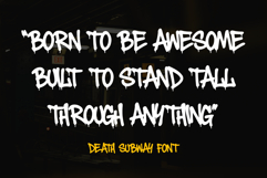 Death Subway | Handwritten Dripping Graffiti Webfont Product Image 5