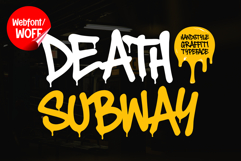 Death Subway | Handwritten Dripping Graffiti Webfont Product Image 1