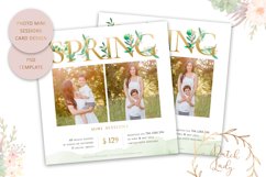 PSD Photo Spring Mini Session Card Template - Design #40 Product Image 1