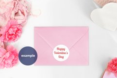 Envelope Sticker Mockup Valentine's Day PSD, JPG Product Image 7