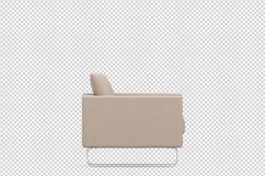 Isometric Arm Chair 3D isolated render Product Image 1