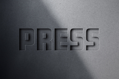 Debossed Concrete Logo Mockup Product Image 3