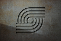Debossed Stone Logo Mockup Product Image 2