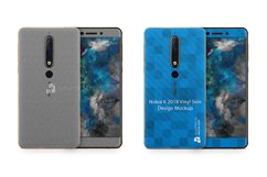 Nokia 6.1 Vinyl Skin Design Mockup 2018 Product Image 2