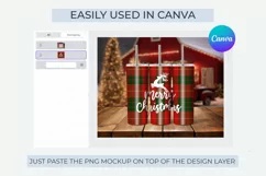 Canva Christmas tumbler mockup 