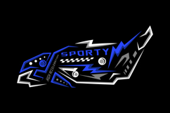 Decal abstract racing sticker wrap illustration print Product Image 2