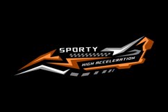 Decal sticker race sport wrap template vector Product Image 1