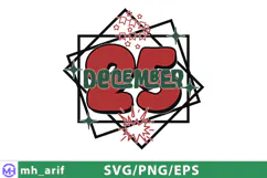 Christmas December 25 SVG PNG T-shirt Design Product Image 2