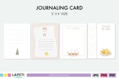 Printable 3x4 journaling cards for December Daily albums and Christmas scrapbooking