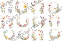 Watercolor floral wreaths clipart,Cute Laurel Clipart Product Image 2